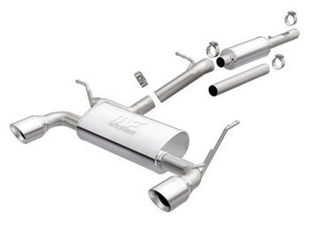 Magnaflow 19416 MF Series Stainless Steel Dual Exit Cat Back Exhaust for 3.6 Jeep Wrangler JL 2018+