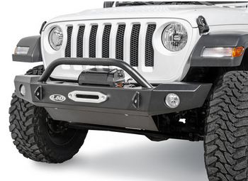 LoD Offroad JFB1843 Signature Series Mid Width Front Bumper with Bull Bar & D-Ring Tabs for Jeep Wrangler JL 2018+