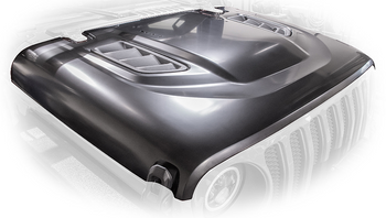 DV8 Offroad HDMBJL-TA Replica Rubicon Hood for Jeep Wrangler JL & Jeep Gladiator JT 2018+