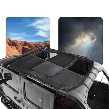 Smittybilt 97500 Extended Shade Top with Skylights for Jeep Wrangler JL 4 Door 2018+