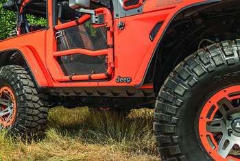 Rugged Ridge 11651.62 Body Armor Rocker Guards for Jeep Wrangler JL 2 Door 2018+