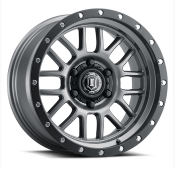 ICON Vehicle Dynamics 1217857347GM Alpha Wheel 17x8.5 in Gunmetal