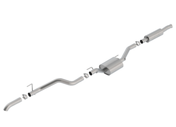 Borla 140809 S-Type Stainless Steel Catback Exhaust System with Single Turn Down Tip in Polished Stainless for Gladiator JT 2020+