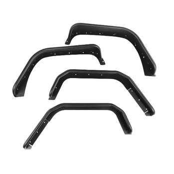 Rugged Ridge 11615.48 Front & Rear Steel Tube Fender Flares for Jeep Wrangler JK 2007-2018