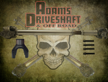 Adams Driveshaft ASDJL-1350HRF-S-OEM Front 1350 CV Driveshaft Solid OEM Flange Style for Jeep Wrangler JL 2018+