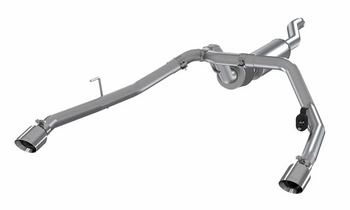 MBRP S5538AL 2.5" Dual Exit Cat Back Exhaust System- Aluminized Installer Series for Jeep Gladiator JT 2020+