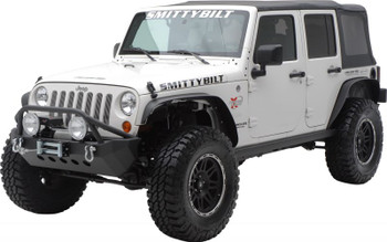 Smittybilt 76837 XRC Fender Flare Kit in Black for Jeep Wrangler JK 2007-2016
