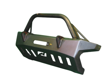 Motobilt MB1078-B Front Crusher Bumper with Bull Bar for Jeep Wrangler JL & Gladiator JT 2018+