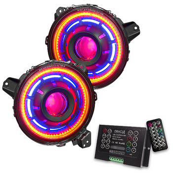Oracle Lighting 5839-333 Oculus 9" Bi-LED Projector Headlights with ColorSHIFT 2.0 Controller for Jeep Wrangler JL & Gladiator JT 2018+
