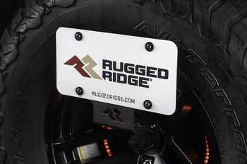 Rugged Ridge 11585.25 License Plate Relocation Bracket for Jeep Wrangler JL 2018+