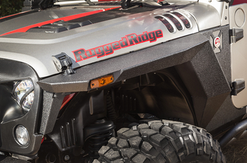 Rugged Ridge 11615.01 XHD Front Armor Fenders for Jeep Wrangler JK 2007-2018