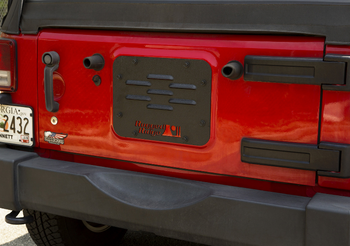 Rugged Ridge 11586.10 Tire Carrier Delete Plate for Jeep Wrangler JK 2007-2018