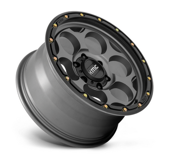 KMC Wheels KM54179050912N Dirty Harry Wheel | 17x9 | 5x5 | Satin Gray with Black Lip