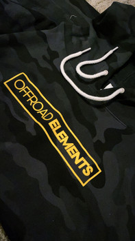 Offroad Elements Black Camo Pullover Hoodie