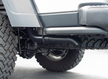 Borla 140810CB ATAK T-304 Stainless Steel Catback Exhaust | Single Turn Down Tip | Black for Jeep Gladiator JT 2020+