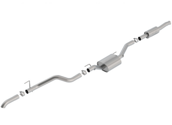 Borla 140810 ATAK T-304 Stainless Steel Catback Exhaust | Single Turn Down Tip | Polished for Jeep Gladiator JT 2020+
