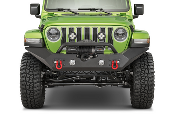 Rugged Ridge 11548.41 Spartan Front Bumper with Overrider for Jeep Wrangler JL & Gladiator JT 2018+