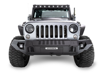 Go Rhino 230116T Trailline Winch Ready Front Straight Bumper for Jeep Wrangler JK, JL & Gladiator JT 2007+