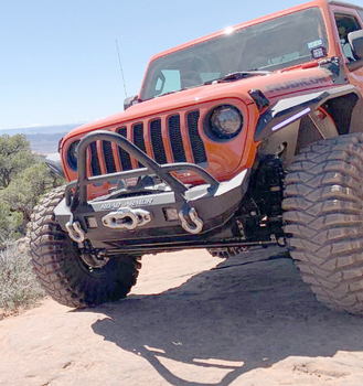 Road Armor 5182F5B Stealth Mid Width Front Bumper with Stinger for Jeep Wrangler JL & Gladiator JT 2018+
