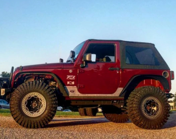 Motobilt MB1033 Rocker Armor for Jeep Wrangler JK 2 Door 2007-2018