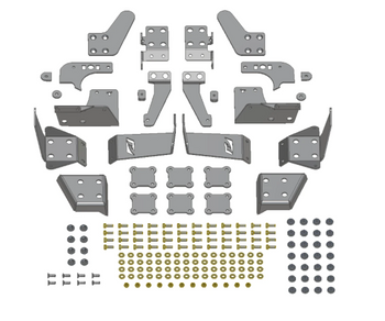 Motobilt MB3032 Roll Cage Bracket Kit for Jeep Wrangler JK 4 Door 2007-2018