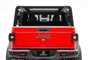 ZROADZ Z834101 Overland Access Rack with Side Gates & LED Pod Lights for Jeep Gladiator JT 2020+