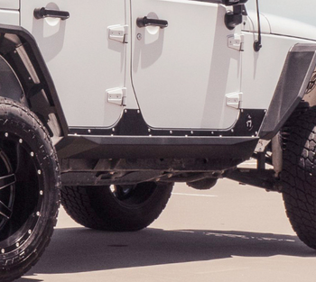 Road Armor 507ARG4B Body Armor Rocker Guards for Jeep Wrangler JK 4 Door 2007-2018