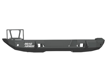 Road Armor 5182R1B Stealth Mid Width Rear Bumper with Tire Carrier Provision for Jeep Wrangler JL 2018+