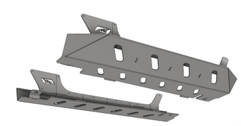 Motobilt MB1155 Rocker Guards with Step for Jeep Wrangler JL 2 Door 2018+