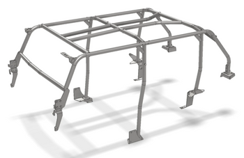 Motobilt MB3033 Roll Cage Kit for Jeep Wrangler JK 4 Door 2007-2018