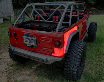 Motobilt MB1152 Rear Corner Armor for Jeep Wrangler JL 4 Door 2018+