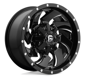Fuel Cleaver D574 Wheel 17x9 Black with Machined Accents