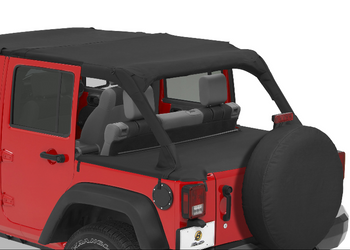 Bestop 90031-35 Duster Deck Cover for Jeep Wrangler JK 4 Door 2007-2018