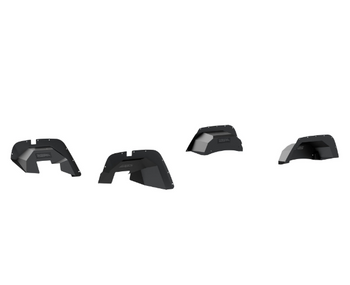 Aries 2500450 Front & Rear Inner Fender Liners for Jeep Wrangler JK 2007-2018