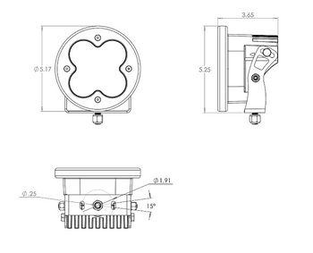 Baja Designs 57-0003 XL-R Sport Driving Combo LED Light