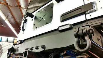 EVO MFG 208B Rear Steel Fascia and D-Ring Package for Jeep Wrangler JK 2007-2018