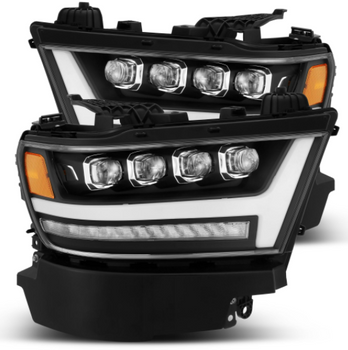 AlphaRex 880518 NOVA-Series LED Projector Headlights Black Ram 1500 2019+