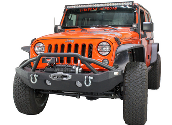 Fishbone Offroad FB22068 Full Width Front Winch Bumper for Jeep Wrangler JK 2007-2018