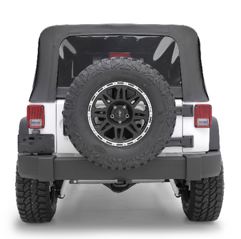 Smittybilt 9075235 Replacement Soft Top with Tinted Windows for Jeep Wrangler JK 2 Door 2007-2018