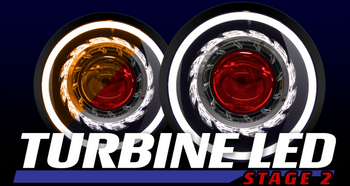 HIDProjectors 7" Turbine Stage 2 Bi-LED Projector Headlights for Jeep Wrangler JK 2007-2018