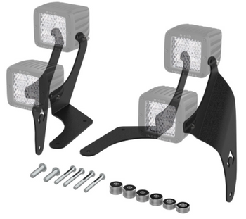 Artec JL5603 A-Pillar Dual LED Cube Light Mounts for Jeep Wrangler JL & Gladiator JT 2018+