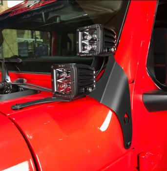Artec JL5603 A-Pillar Dual LED Cube Light Mounts for Jeep Wrangler JL & Gladiator JT 2018+