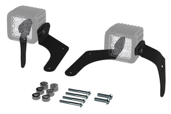 Artec JL5605 A-Pillar Single LED Cube Light Mount Pair for Jeep Wrangler JL 2018+