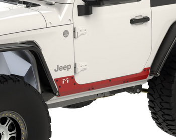 MetalCloak 6321 Aluminum Rocker ExoSkin Pair for Jeep Wrangler JL 2 Door 2018+