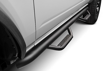 N-Fab F2172B-TX Step Systems Full Length Nerf Steps in Textured Black for Ford Bronco 4 Door 2021+