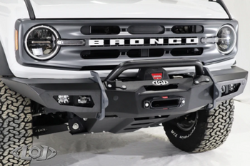 LoD Offroad BFB2102 Black Ops Full Width Winch Front Bumper- Bare Steel for Ford Bronco 2021+
