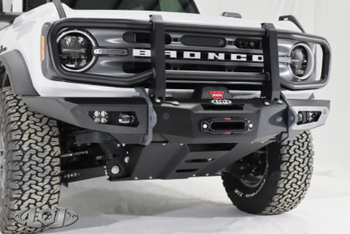 LoD Offroad BFB2102 Black Ops Full Width Winch Front Bumper- Bare Steel for Ford Bronco 2021+