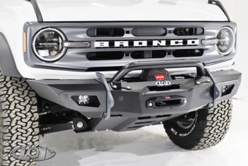 LoD Offroad BFB2100 Black Ops Shorty Winch Front Bumper in Bare for Ford Bronco 2021+