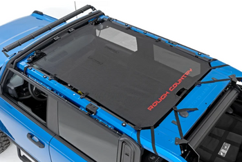 Rough Country 85116 Mesh Bikini Top in Black for 4 Door Ford Bronco 2021+