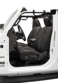 Bestop 29290-35 Front Seat Cover Pair in Black for Jeep Wrangler JL & Gladiator JT 2018+